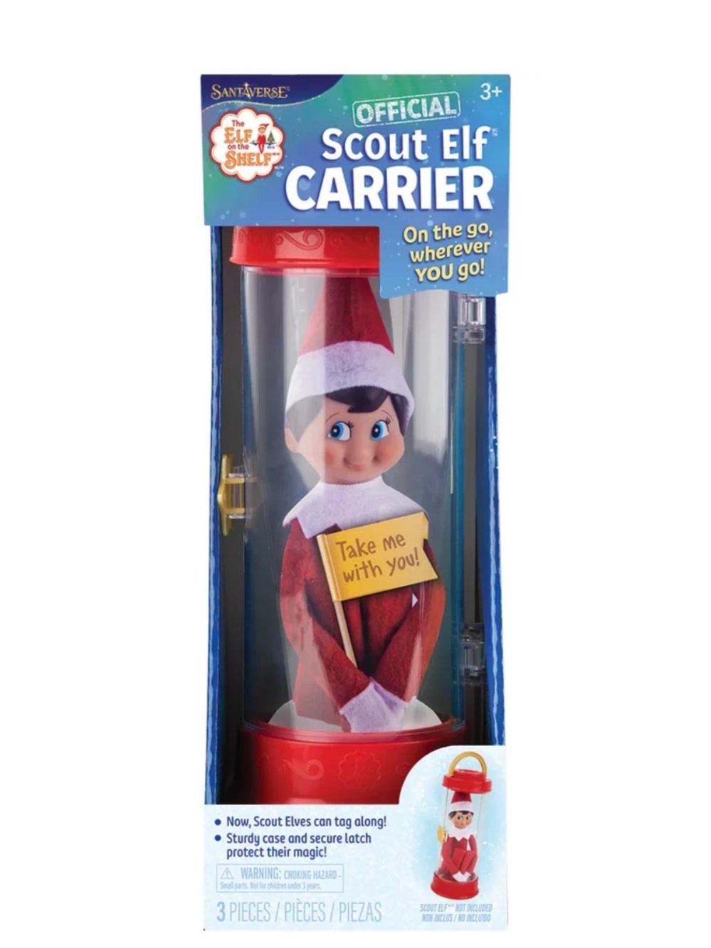 Official Scout Elf Carrier — Red Scout Elf Travel Case